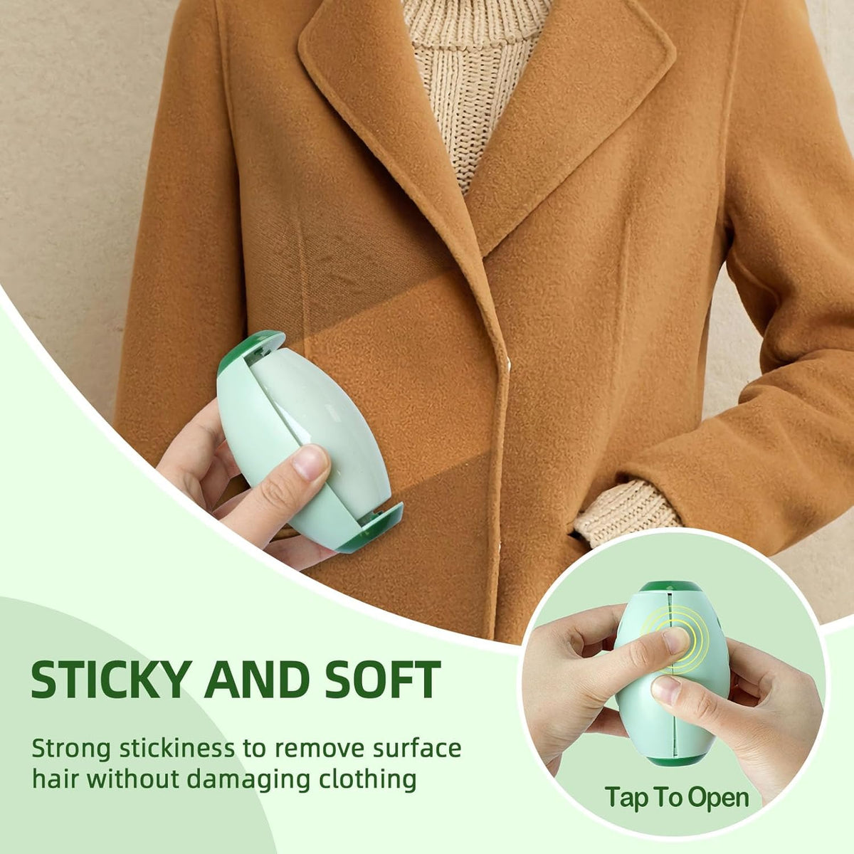 Reusable silicone lint roller