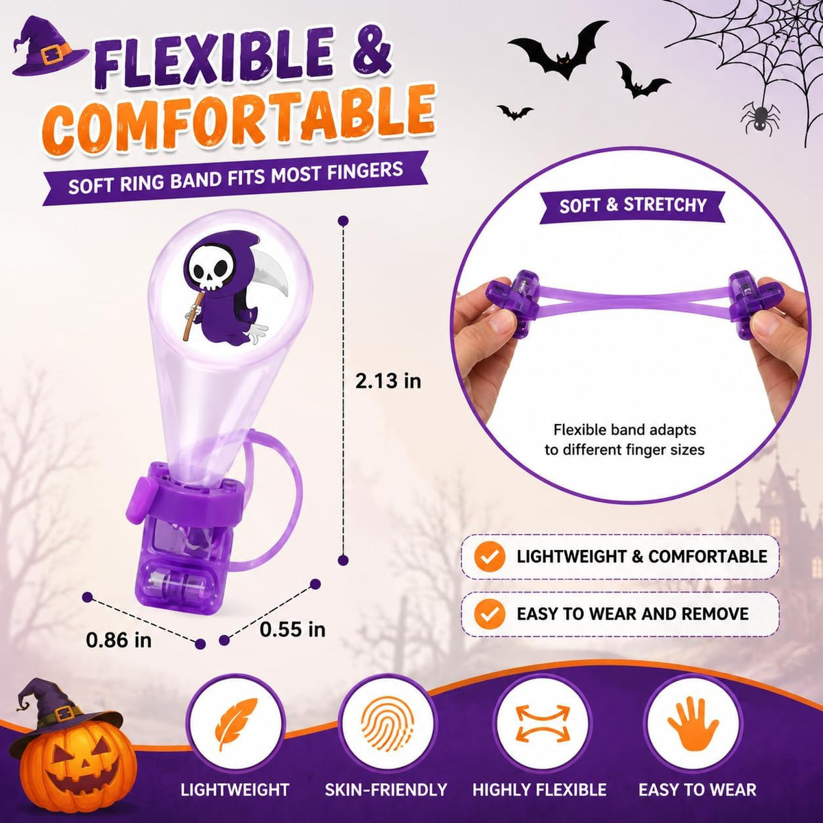 Halloween Finger Projector Lights