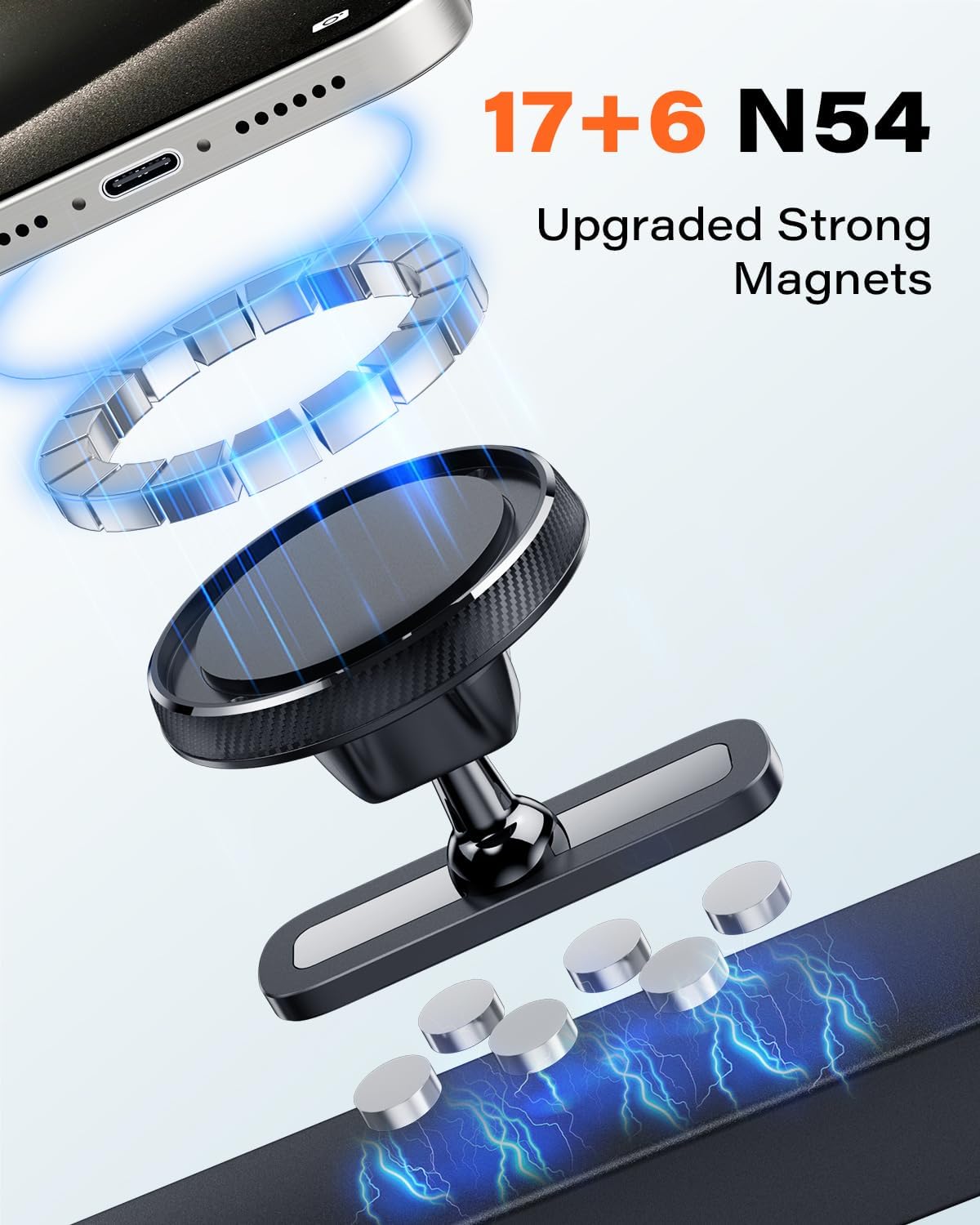 Gym Magnetic Phone Holder