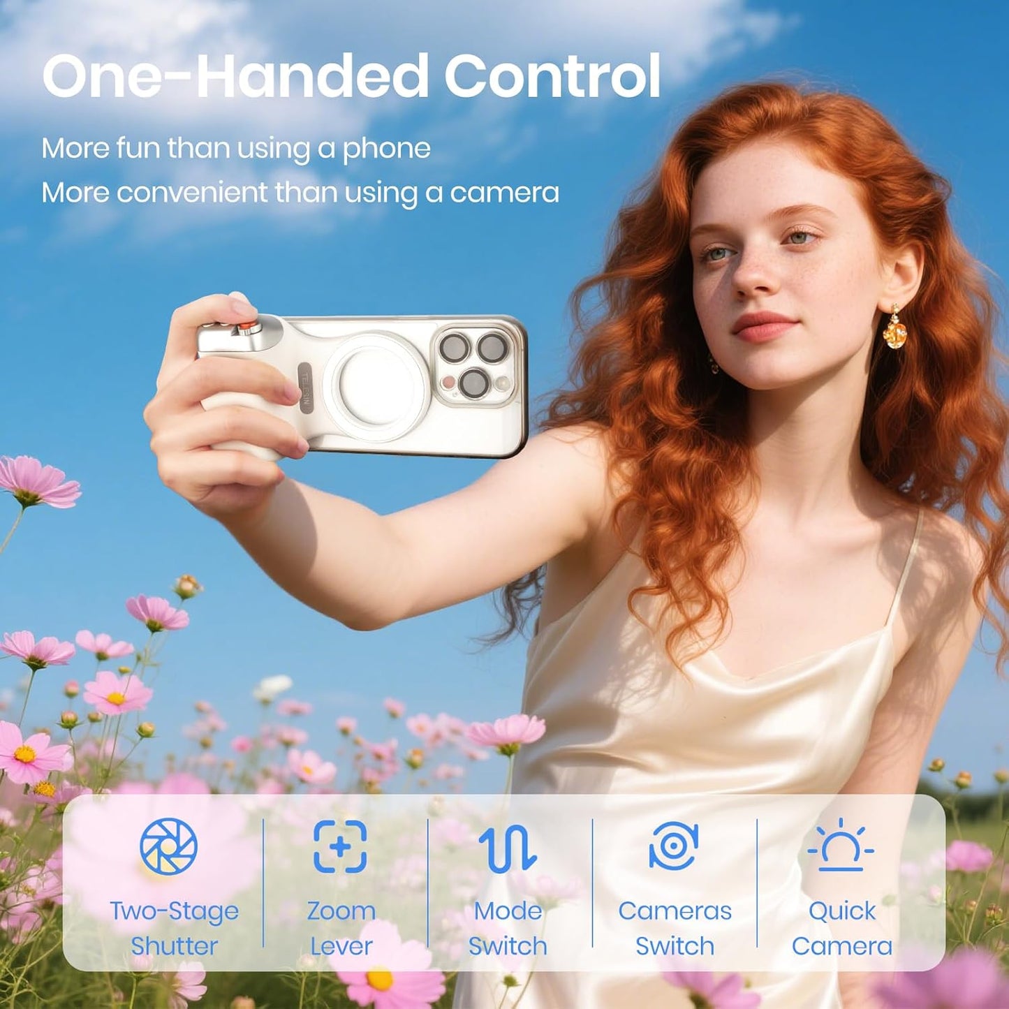 TELESIN Magnetic Wireless Camera Shutter