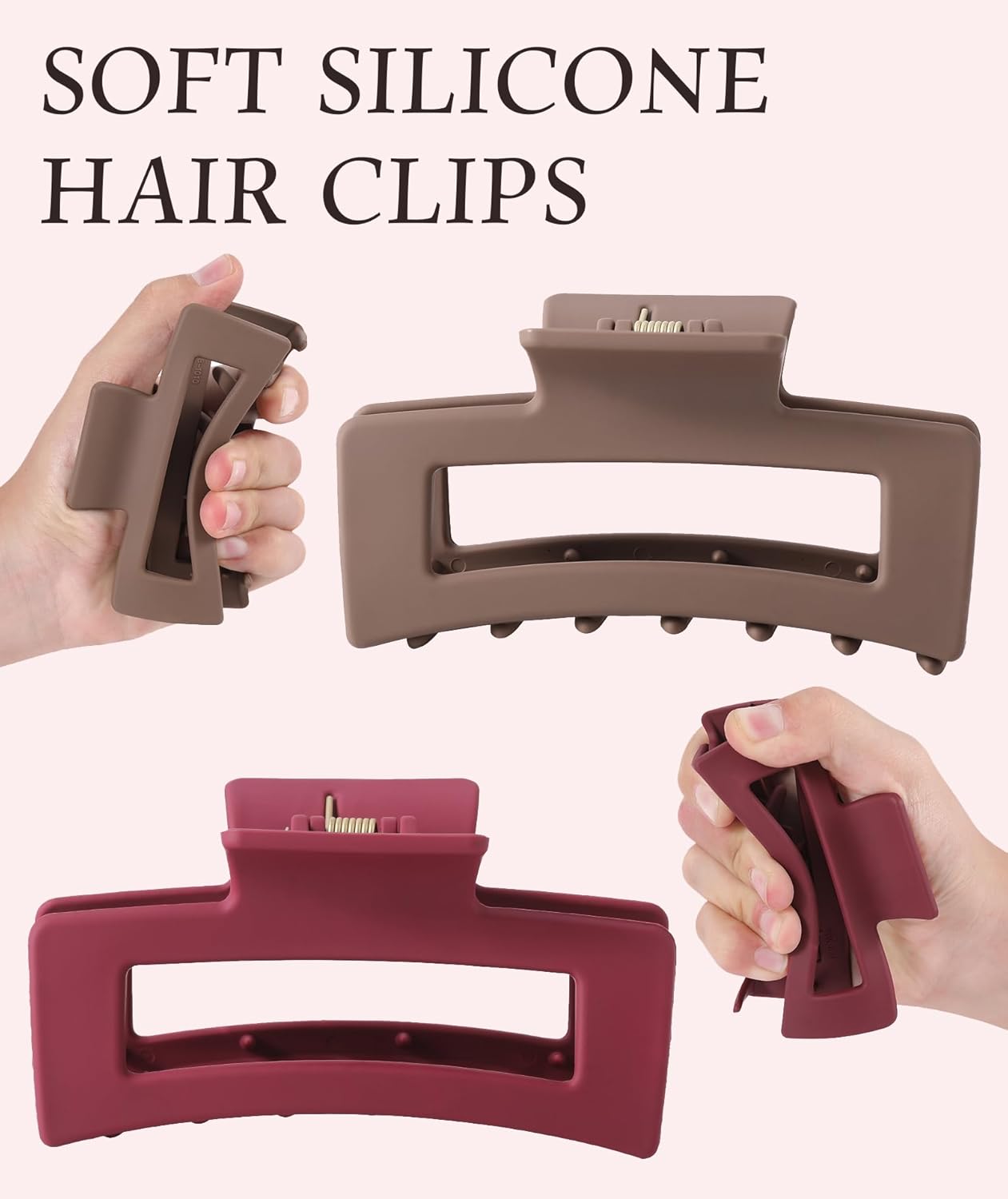 Flexible Silicone Hair Clips