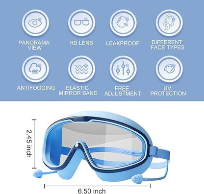 Kids Anti-Fog Swimming Goggles