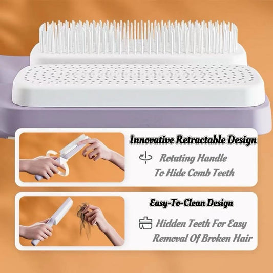 Self-Cleaning Hair Brush