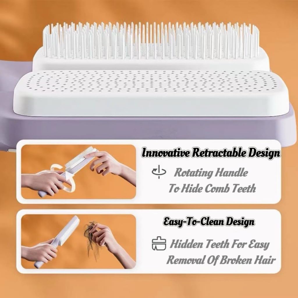 Self-Cleaning Hair Brush