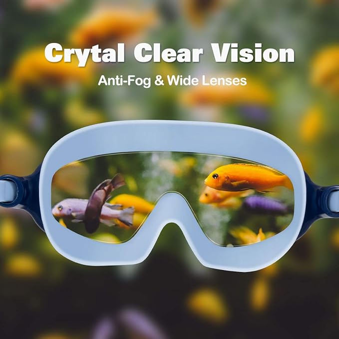 Easy-Clip Anti-Fog Kids Swim Goggles
