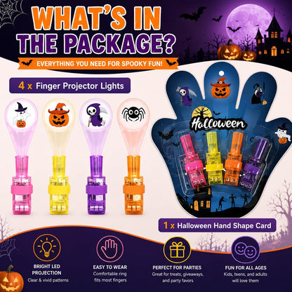 Halloween Finger Projector Lights