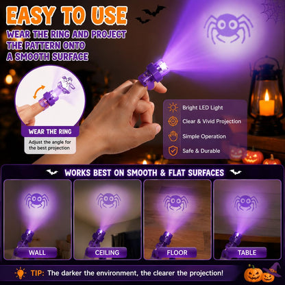 Halloween Finger Projector Lights