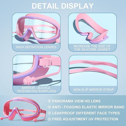 Kids Anti-Fog Swimming Goggles