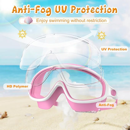 Easy-Clip Anti-Fog Kids Swim Goggles
