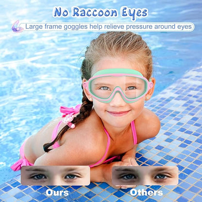 Easy-Clip Anti-Fog Kids Swim Goggles