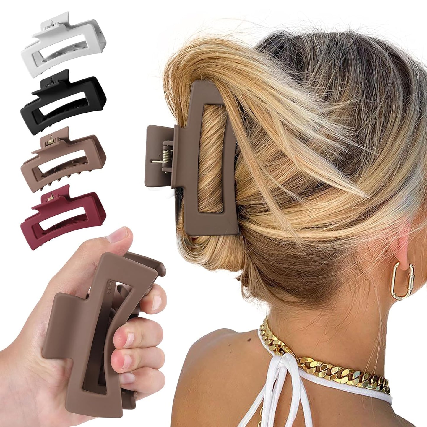 Flexible Silicone Hair Clips
