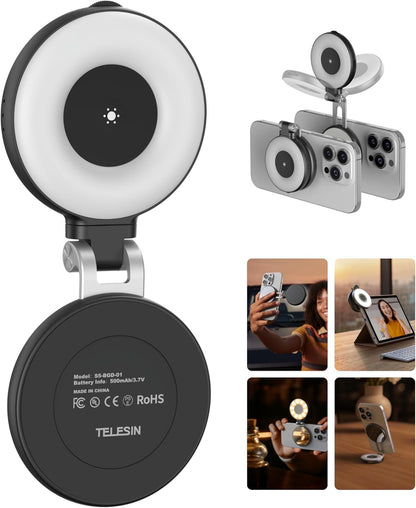 TELESIN Magnetic Phone Mirror Light