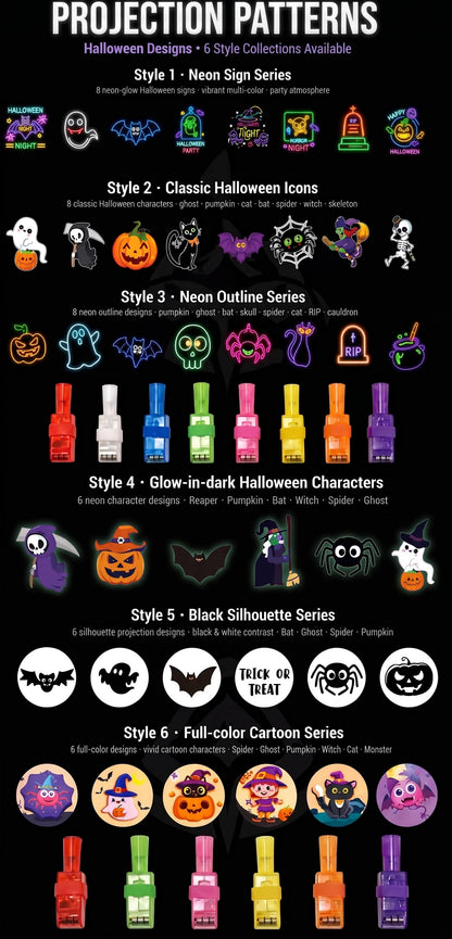 Halloween Finger Projector Lights